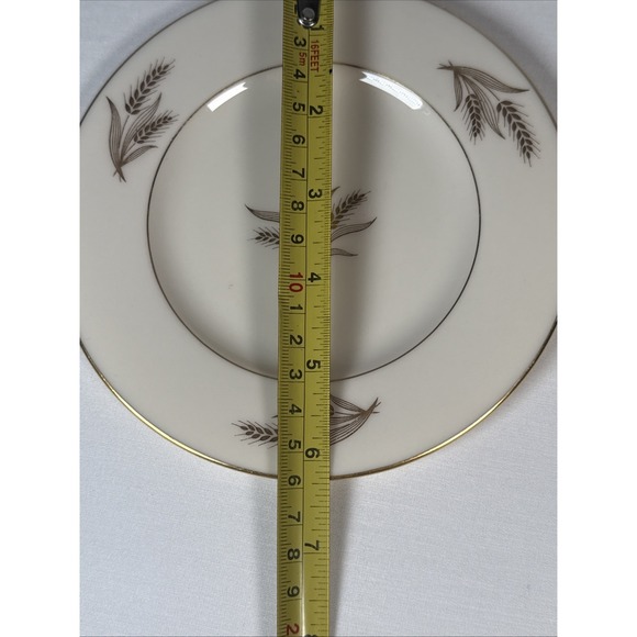 Vintage Lenox Bread Plates Harvest Pattern Set of 4 Four 6 1/4" - Picture 7 of 8